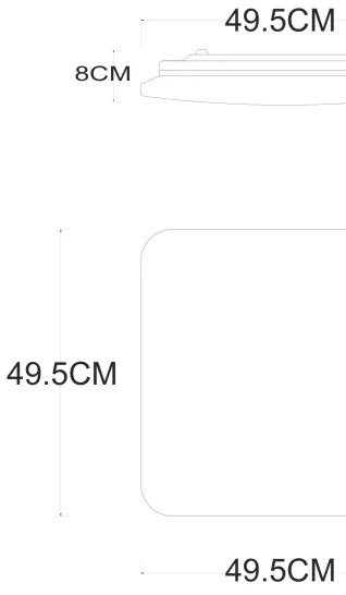 Globo 48406-48 - Plafoniera LED dimmerabile LASSY LED/48W/230V + +TC