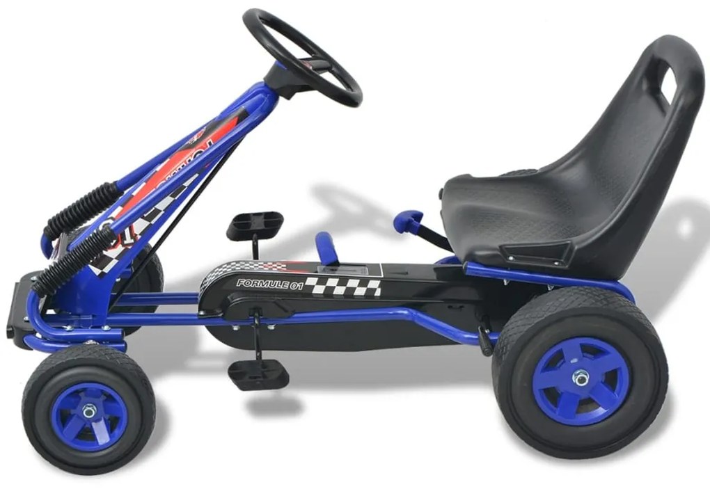 Go Kart a pedali con seduta regolabile, Blu