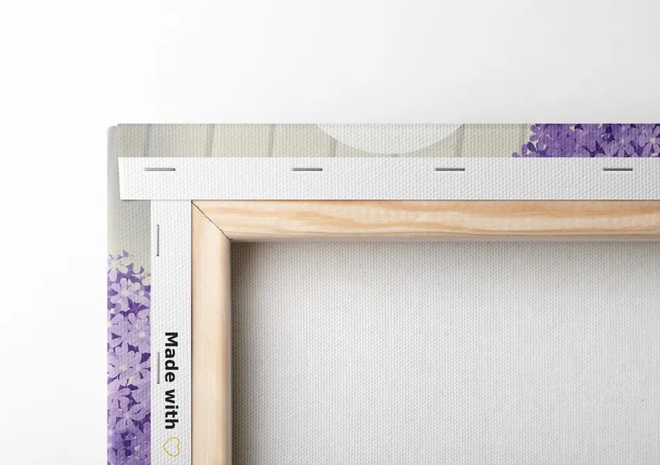 Quadro su tela – Fiori interessanti con elementi e motivi astratti