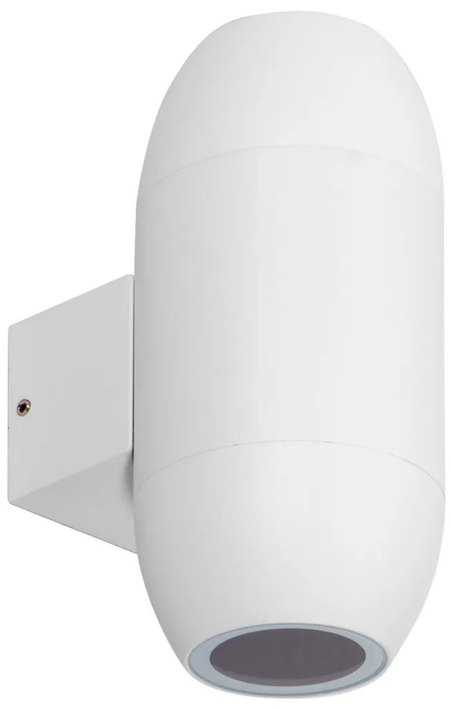 Applique Ovale Bidirezionale IP65 GU10 per esterni Grande - Bianca