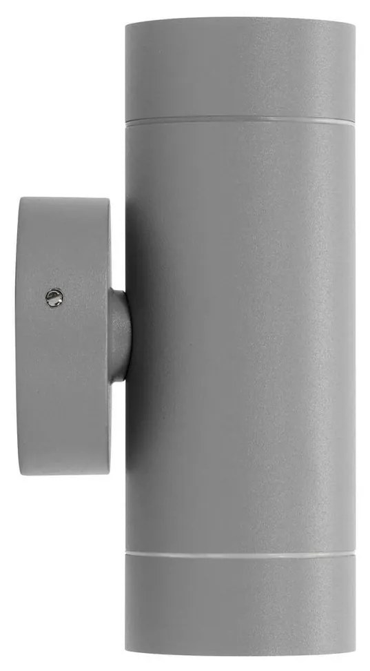 Applique Cilindrica Bidirezionale IP65 GU10 Grigio Colore Grigio