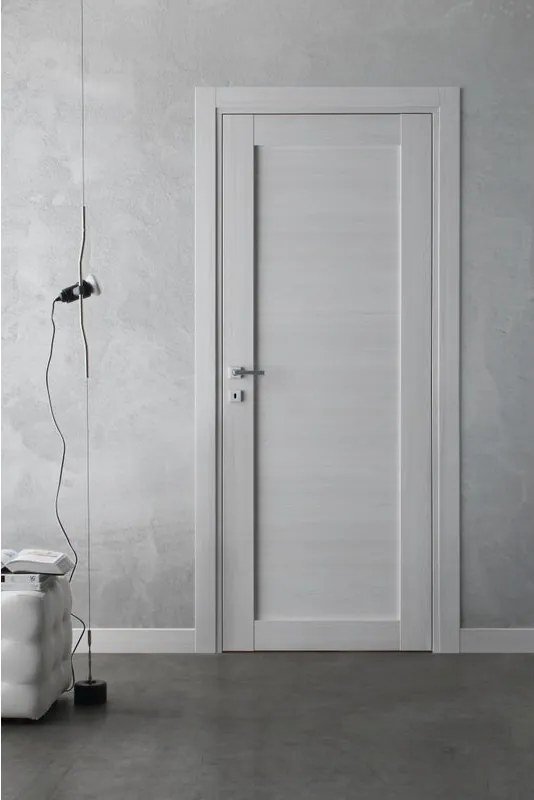 Porta interna a battente Malmo in legno di abete colore acero, L 80 x H 210 cm, apertura reversibile