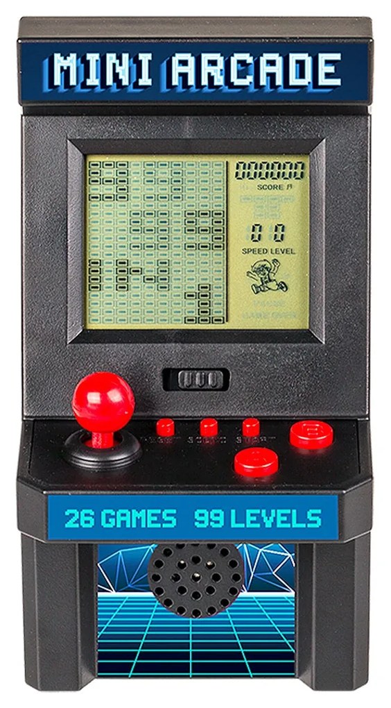 Mini Videogame Arcade Anni 90 Con 26 Giochi