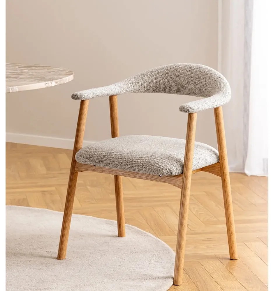 Sedia da pranzo beige/di colore naturale Addi – Actona