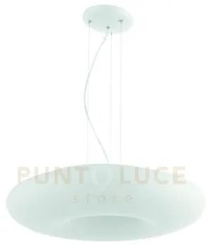 Sospensione dodi d.53cm 4 luci attacco e27 colore bianco con decora...