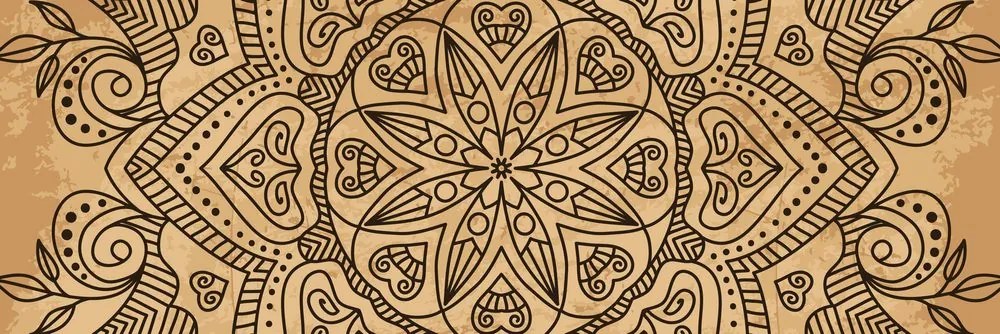 Quadro su tela – Mandala con tocco antico