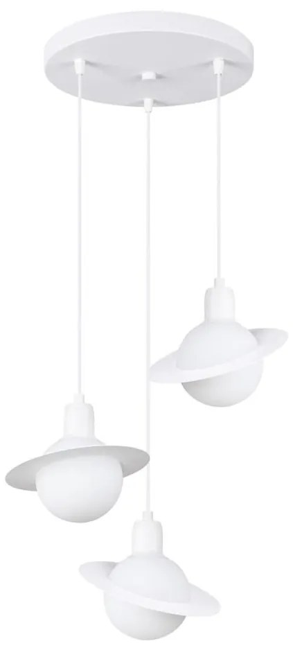 Sollux SL.1357 - Lampadario a sospensione con filo HYPERION 3xG9/8W/230V bianco