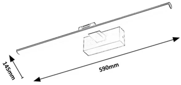 Rabalux 78002 - Lampada LED GATEN 12W 230V 3000K 59 cm