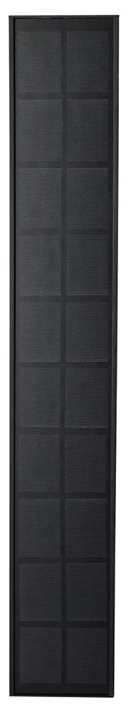 Lampada da parete per esterni nera 60 cm con LED dimmerabile a 4 livelli con solare - Serena