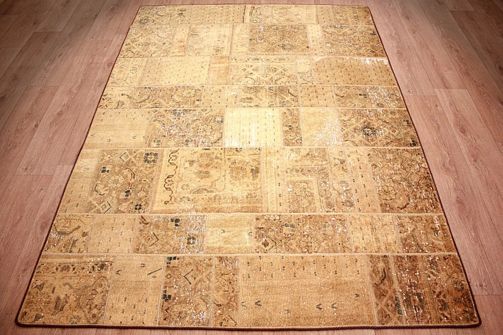 Patchwork Tappeto 170 x 240 (Iran) Annodato A Mano
