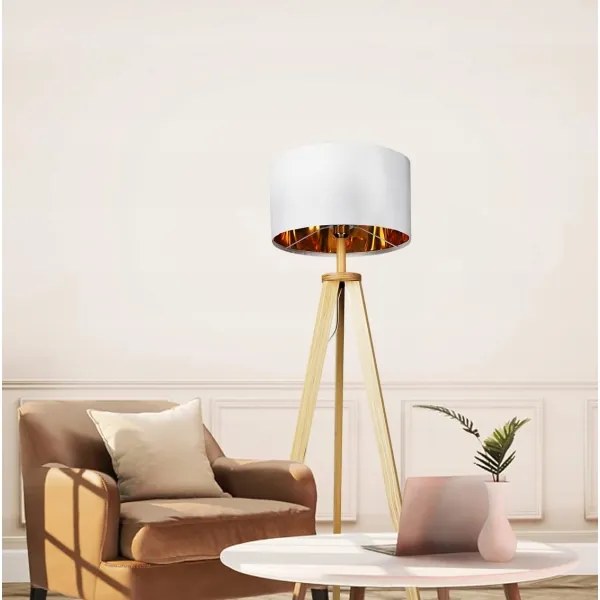 Lampada da terra 1xE27/40W/230V bianca