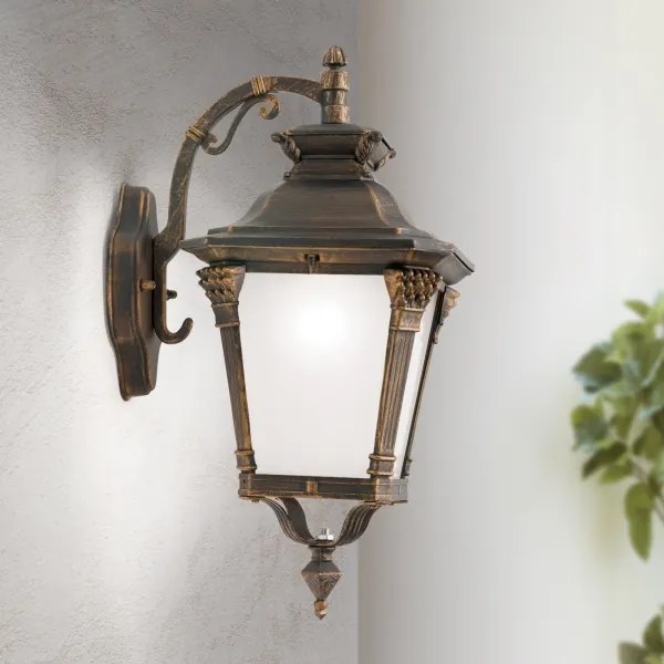 Orion - Lampada da parete per esterni AIKO 1xE27/60W/230V IP23 bronzo/patina