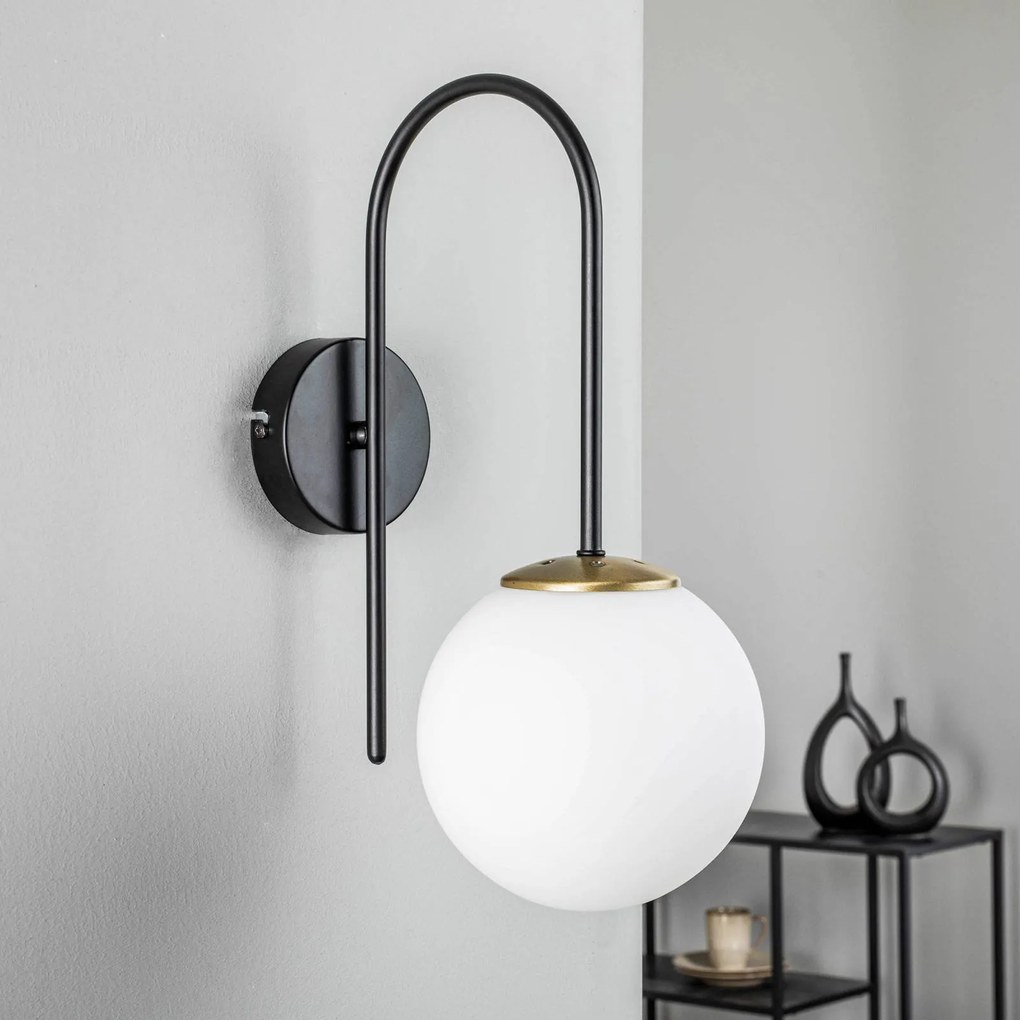 Luminex Applique Berlin nero/ottone