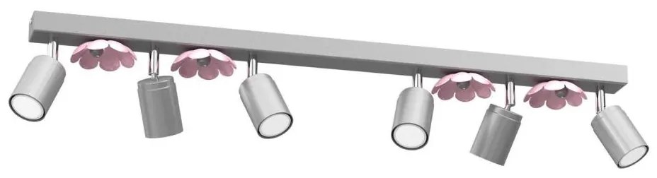 Faretto FLOWER 6xGU10/8W/230V cromo opaco