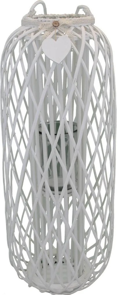 GENEVIEVE - lanterna in vimini tondo 21 x 106 cm