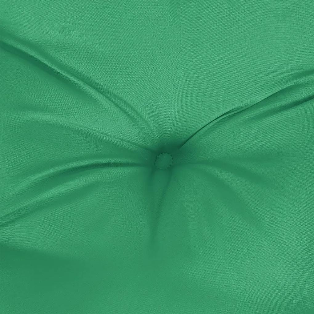 Cuscino per Pallet Verde 60x60x12 cm in Tessuto