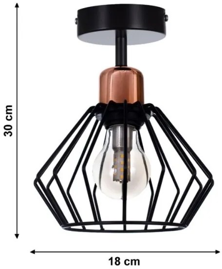 Lampadario a plafone PORTO 1xE27/40W/230V