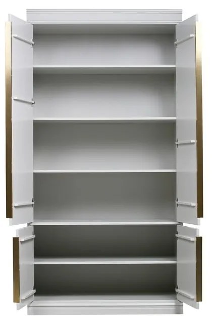 Armadio grigio chiaro in pino massiccio 110x215x44 cm Organize – WOOOD