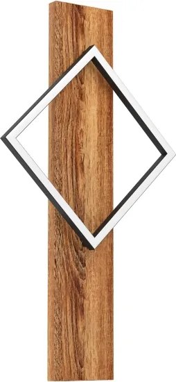 Eglo 901934 - Applique da parete LED BOYAL LED/13W/230V nero/marrone