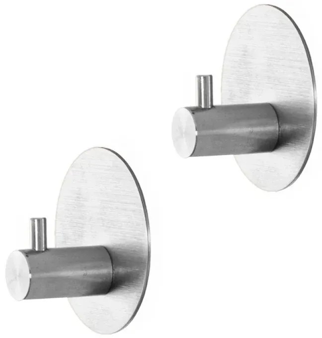 Appendini portasciugamani in acciaio cromo satinato Metal