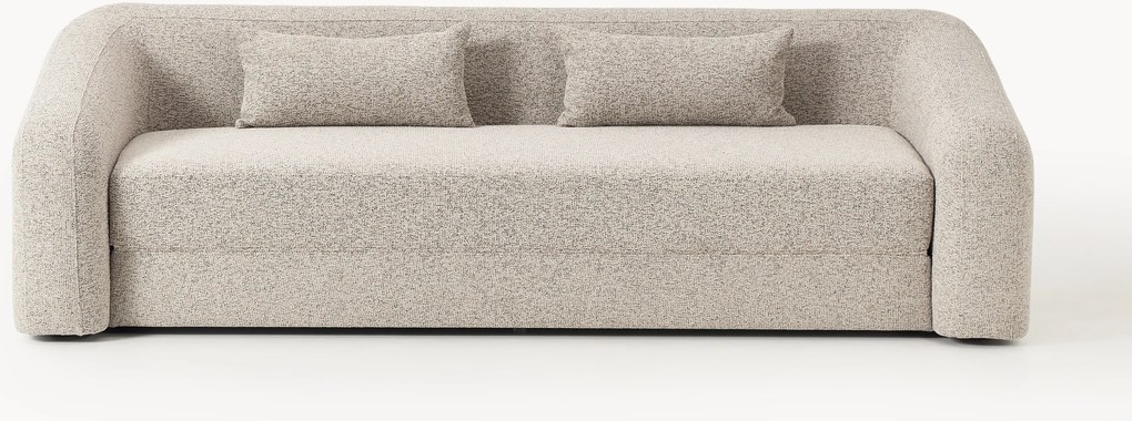 Divano letto 3 posti in bouclé Eliot