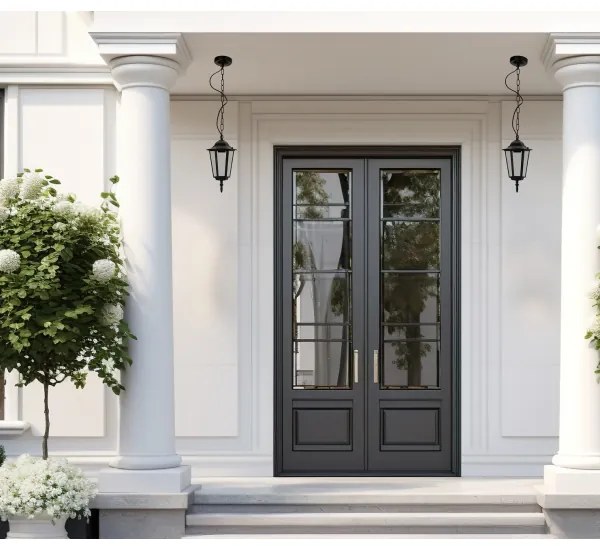 Lampadario da esterno a sospensione con catena 1xE27/60W/230V nero