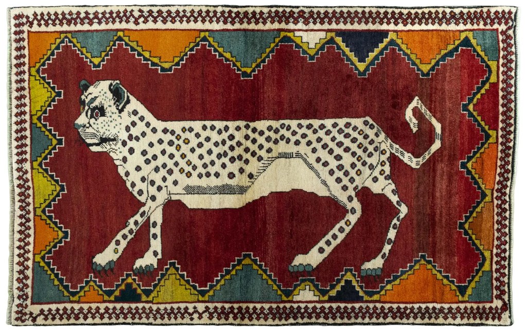 Gabbeh Tappeto 120 x 190 Rosso (Iran) Annodato A Mano