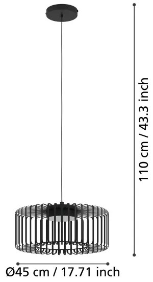 Eglo 900723 - LED RGBW Lampadario dimmerabile a sospensione con filo GINESTRONE-Z LED/22W/230V