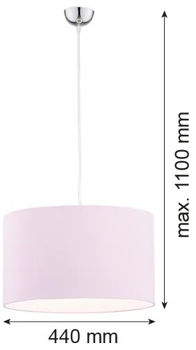 Argon 4136 - Lampadario su corda MAGIC 1xE27/15W/230V rosa