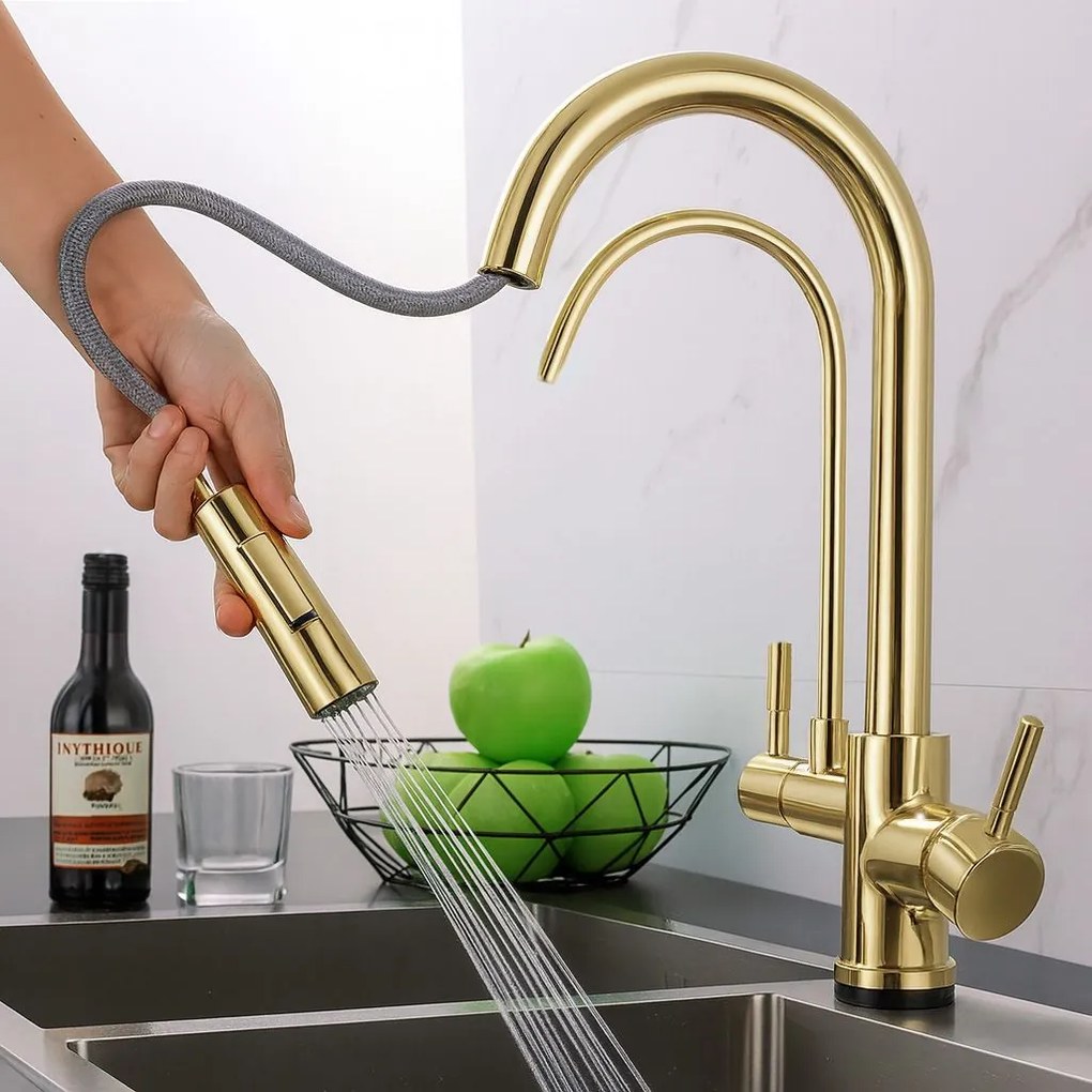 Rubinetto da cucina Rea Eco Fresh GOLD
