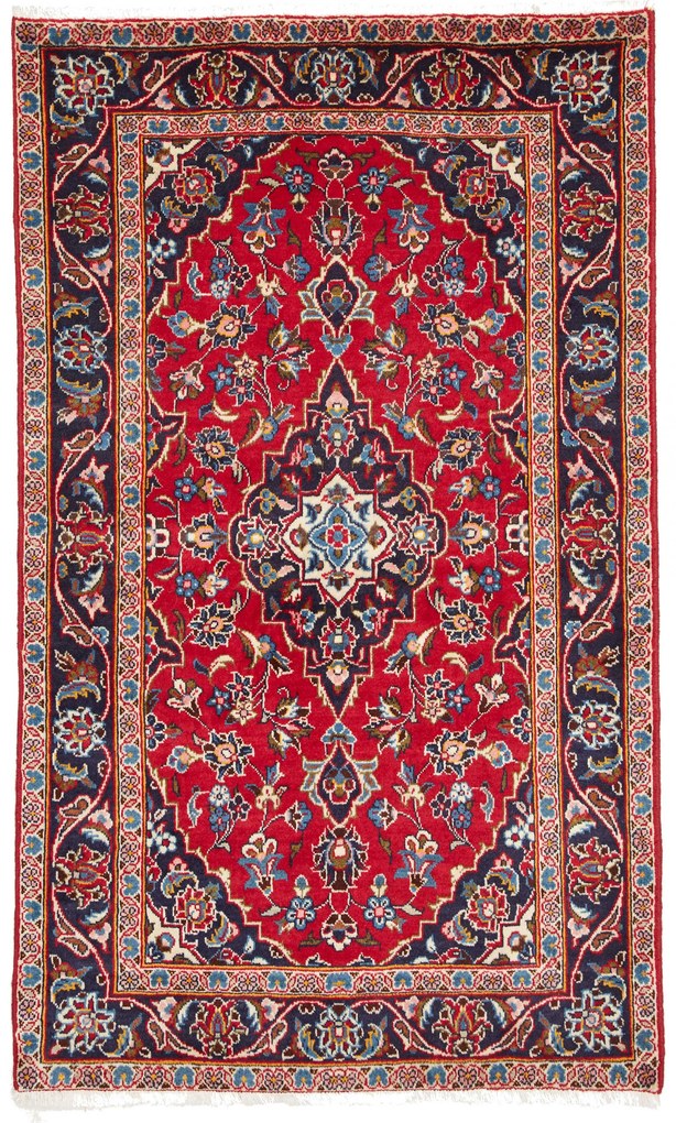 Kashan Tappeto persiano 150 x 100 Rosso (Iran) Annodato A Mano
