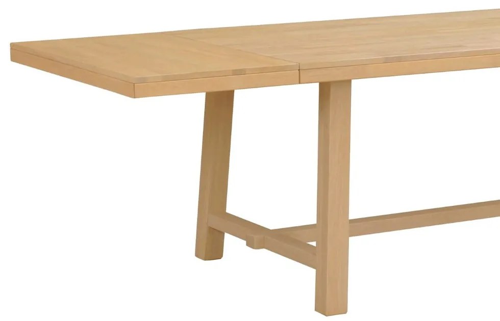 Tavolo da pranzo in legno di quercia effetto lucido 220 x 95 cm Brooklyn - Rowico