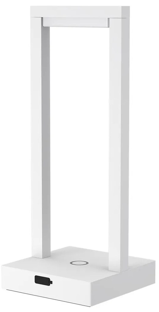 Lampada da Tavolo Ricaricabile 2.2W IP54 CCT Serie VELA - Bianca
