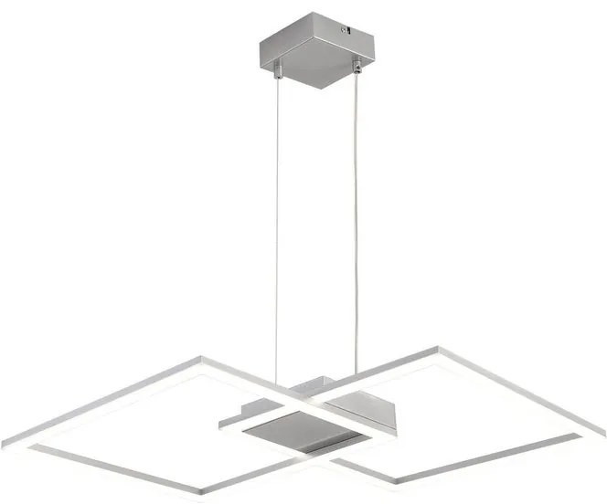 Lampadario LED design Kira grigio, luce con 3 temperature di colore 5400 lumen