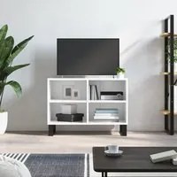 Mobile Porta TV Bianco Lucido 69,5x30x50cm in Legno Multistratocod mxl 103919