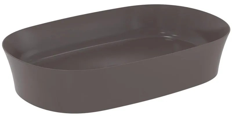 Lavabo da appoggio IDEAL STANDARD ovale piletta non inclusa in ceramica L 60 x H 12 x P 38 cm marrone piletta non inclusa