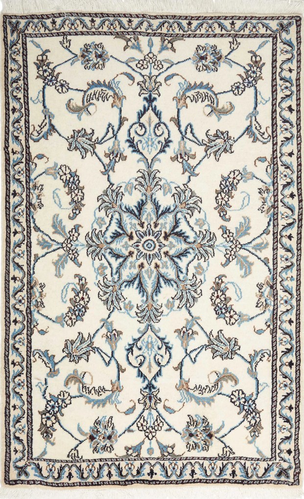 Nain Tappeto 150x100 Beige (Iran) Annodato A Mano