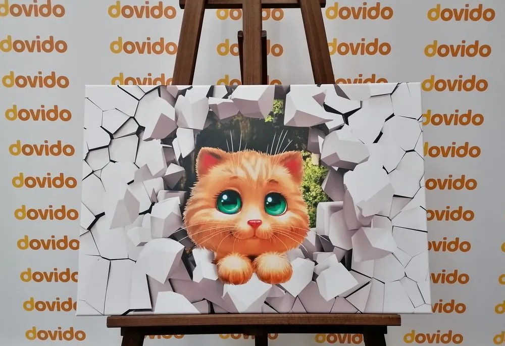 Quadro su tela – Gattino adorabile