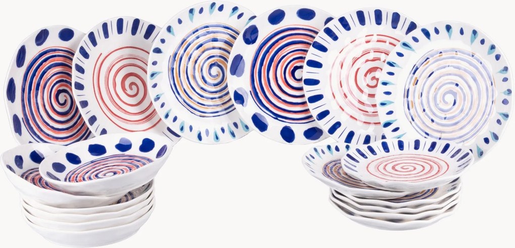 Servizio di piatti in ceramica Sahara, 6 persone, set da 18