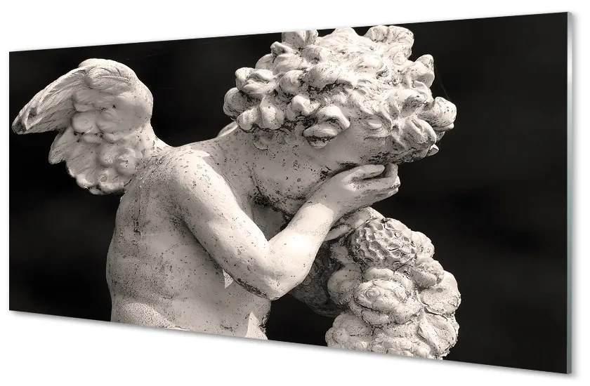 Quadro in vetro Angelo piangente 140x70 cm