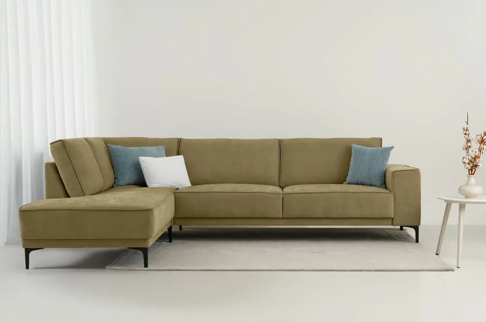 Divano angolare verde (con penisola a sinistra) Copenhagen – Scandic