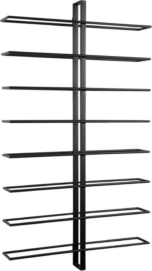 Portabottiglie in metallo nero da parete numero di bottiglie 16 Dual - PT LIVING