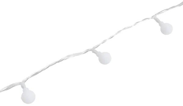 Aigostar - Catena decorativa LED da esterno 50xLED/3,6W/230V/8 funzioni 5m IP44 bianco freddo