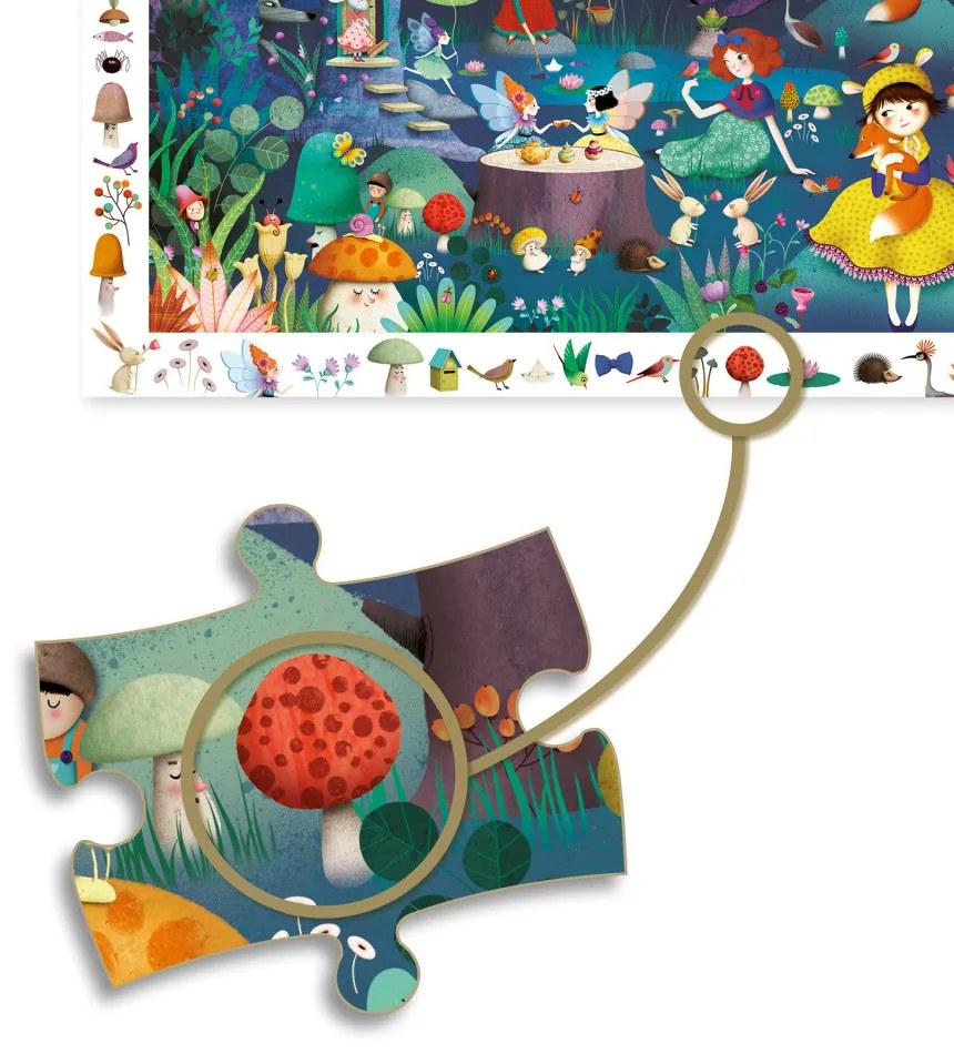 Puzzle - foresta incantata - 100 pezzi