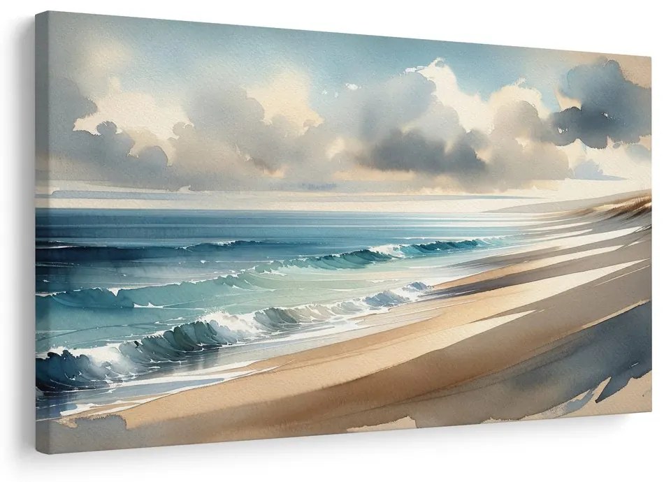 Quadro su tela – Pennellate di mare su tela