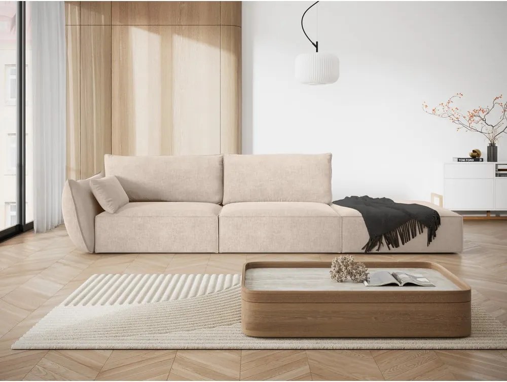 Divano angolare beige Vanda - Mazzini Sofas