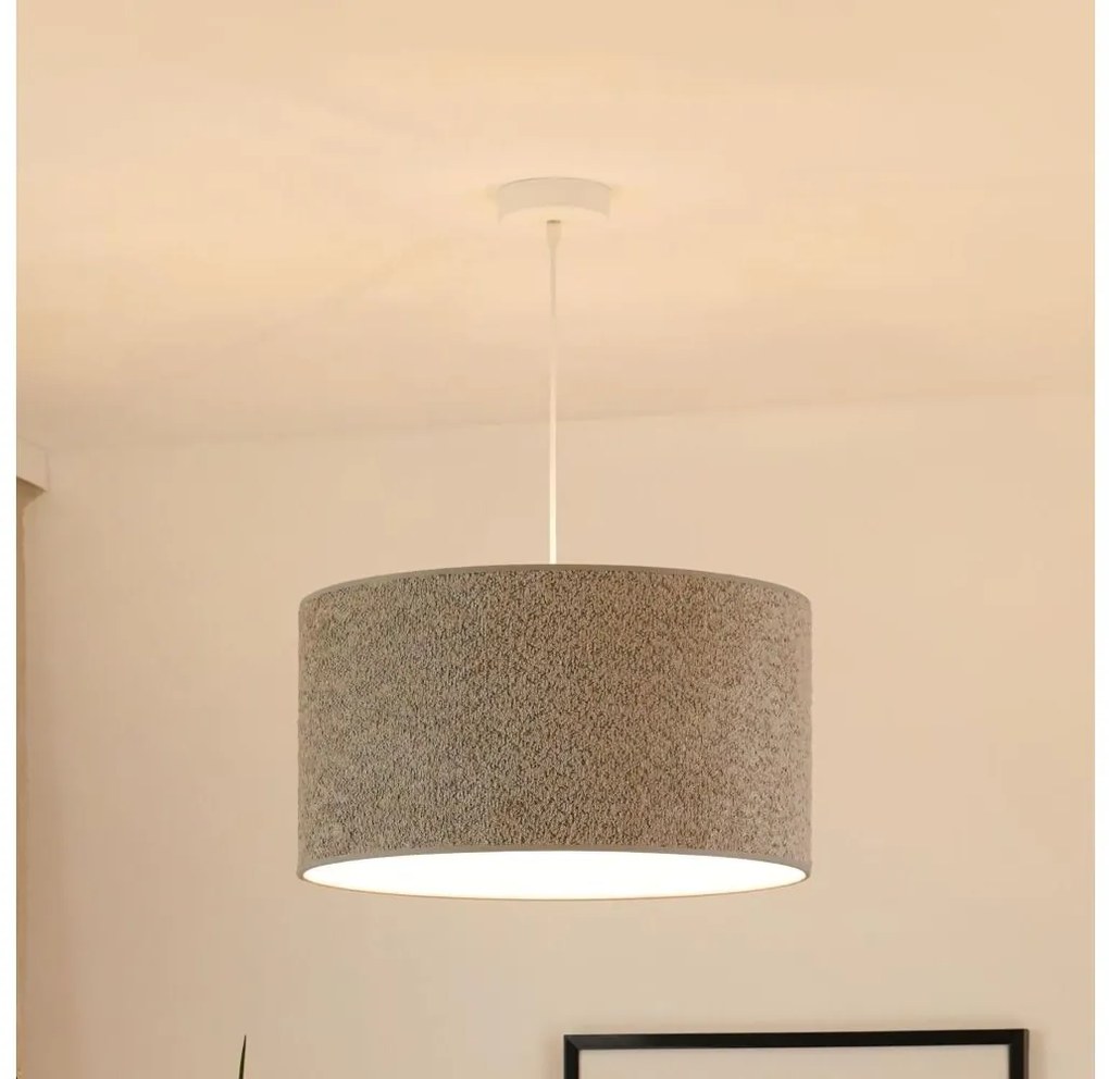 Brilagi - Lampadario a sospensione con filo BOUCLE ROLLER 1xE27/15W/230V diametro 45 cm grigio