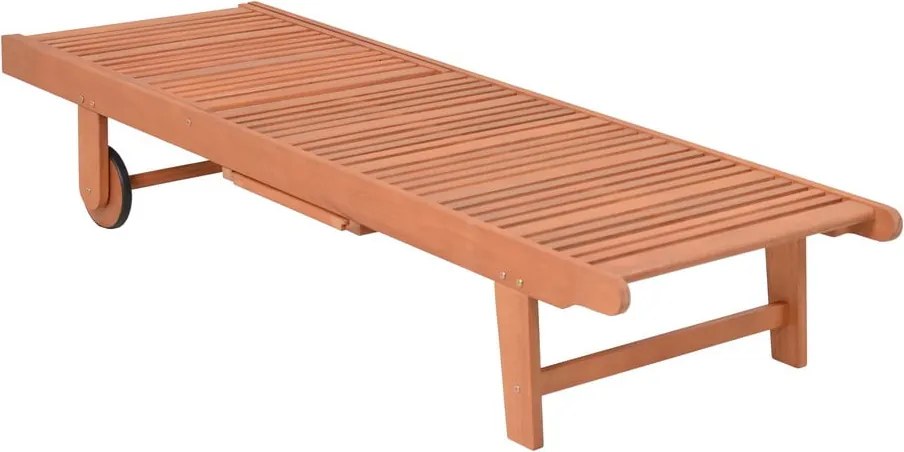 Lettino da giardino in legno color crema-naturale San Diego - Garden Pleasure