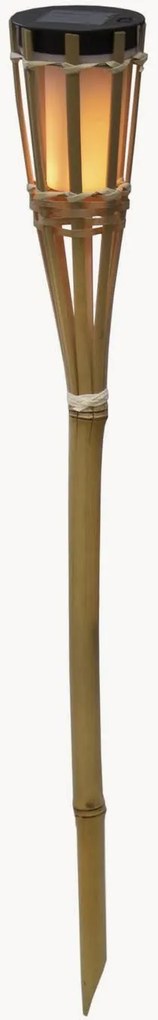 Lampada da tavolo solare a LED in bambù fatta a mano Hiama