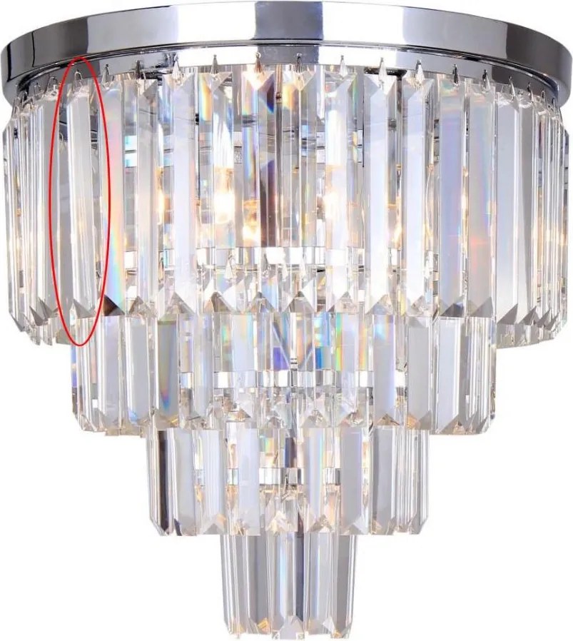 Zuma Line - Cristallo di ricambio per lampadario AMEDEO 15 cm